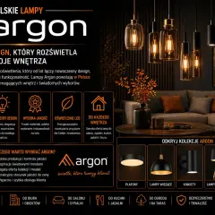 Polski producent lamp Argon: nowoczesny design, wysoka jakość i polskie wykonanie. Rozświetl swoje wnętrza z pasją.
